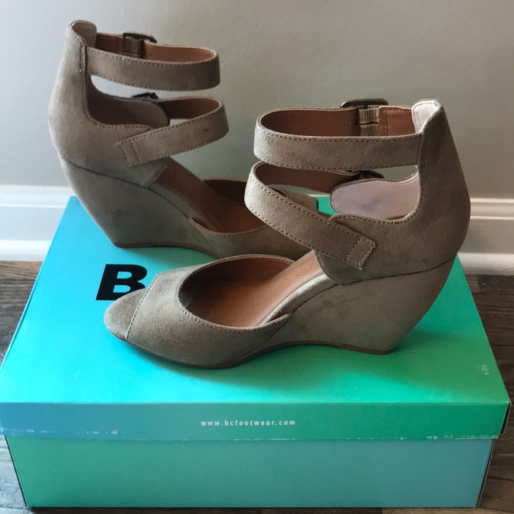 BC Footwear Open Toe Wedge